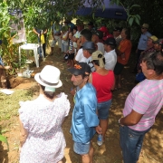 Na estação sobre manejo de solos, o Eng. Agr. Marcos Schäfer abordou temas como rotação de culturas, adubação e calagem